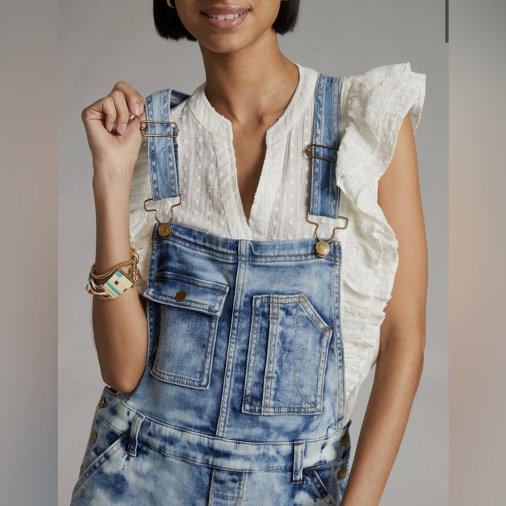 Pilcro Blue Denim Overalls